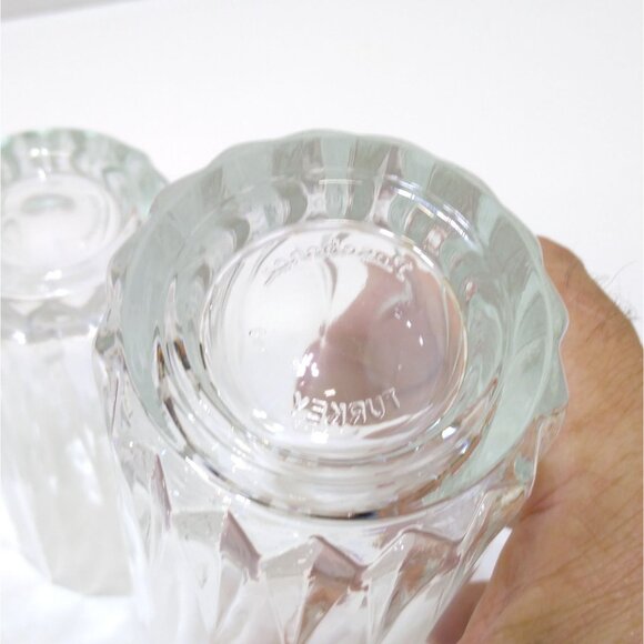 Pasabahce Turkey Fine Glassware 13 oz Hi-Ball Glasses Set Of 4 Topaz Color - Picture 7 of 8